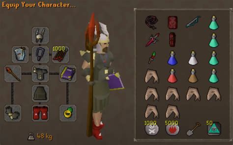 barrows gear setup.